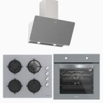 Silverline Gri Cam Ankastre Set (3457-CS5349S01-BO6501S01)